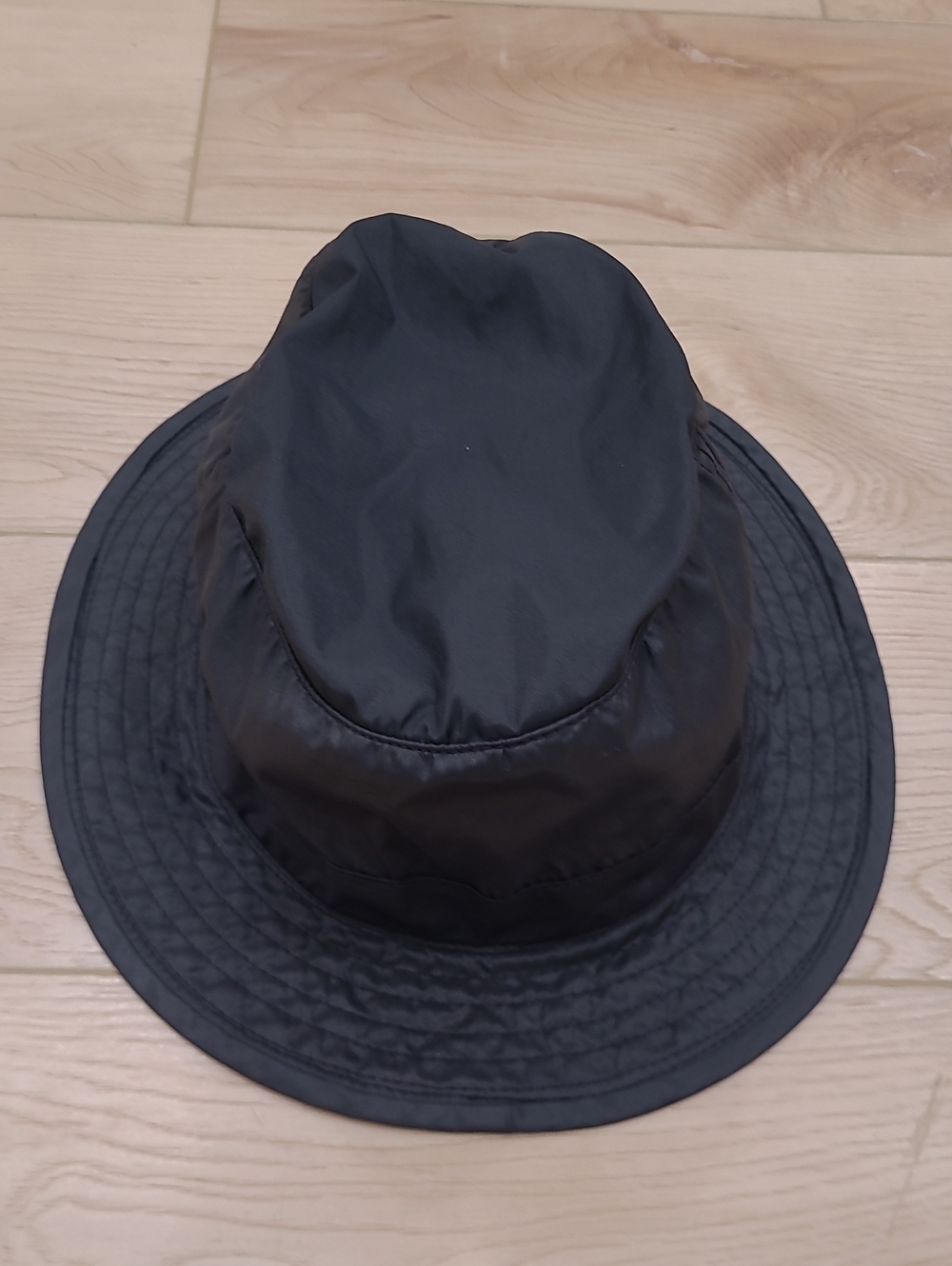 90's Merkley Black Nylon Bucket Hat Made In Toronto Canada